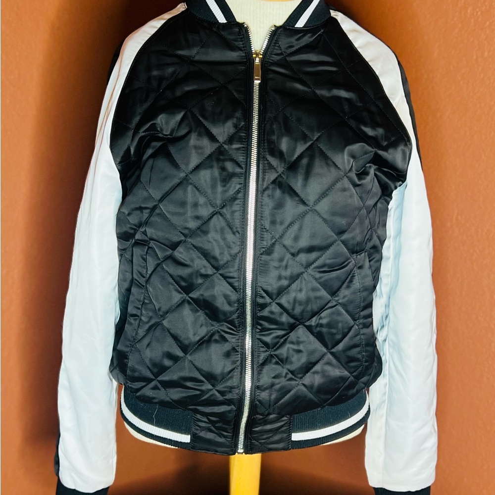Zara Monochrome Quilted Jacket